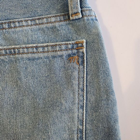Madewell Mom Jean Short Women's Size 27 Cutoff Distressed Blue Denim - Picture 11 of 12